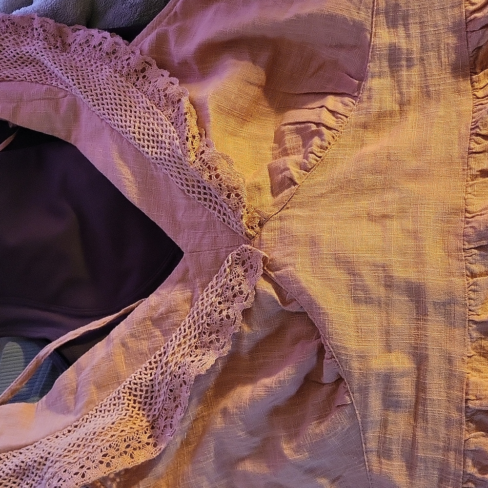 Old navy cotton & lace top